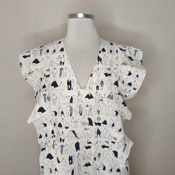 Diana Vapsve Lithuania Dress Graphic Print Art to Wear - Picture 2 of 14